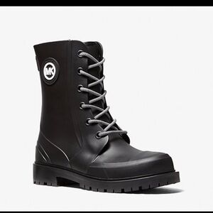Michael Kors Black Rubber Rain Boots